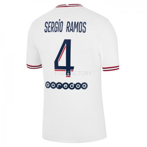 Paris Saint-Germain PSG Sergio Ramos 4 Fodboldtrøjer 4. sæt 2021/22 Kort ærmer Paris Saint-Germain PSG Sergio Ramos 4 Fodboldtrøjer 4. sæt 2021/22 Kort ærmer